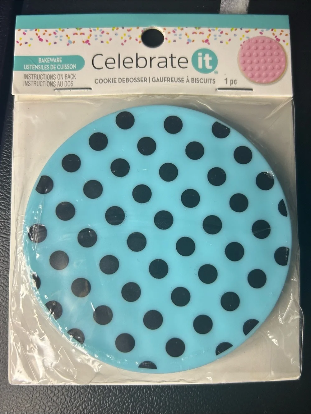 Celebrate It Blue Paw & Heart Cookie Debossing Stamp Set